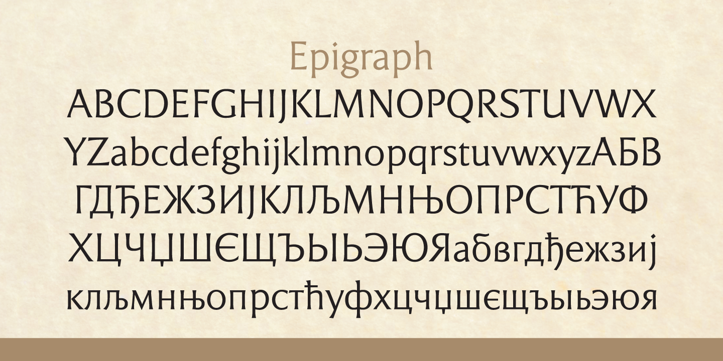 Epigraph font family - 1