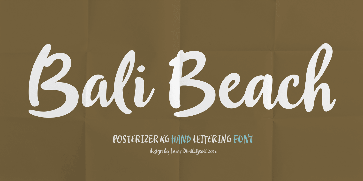 Bali Beach Font Fontspring.