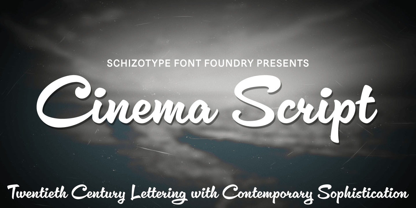 Cinema Script Font | Fontspring