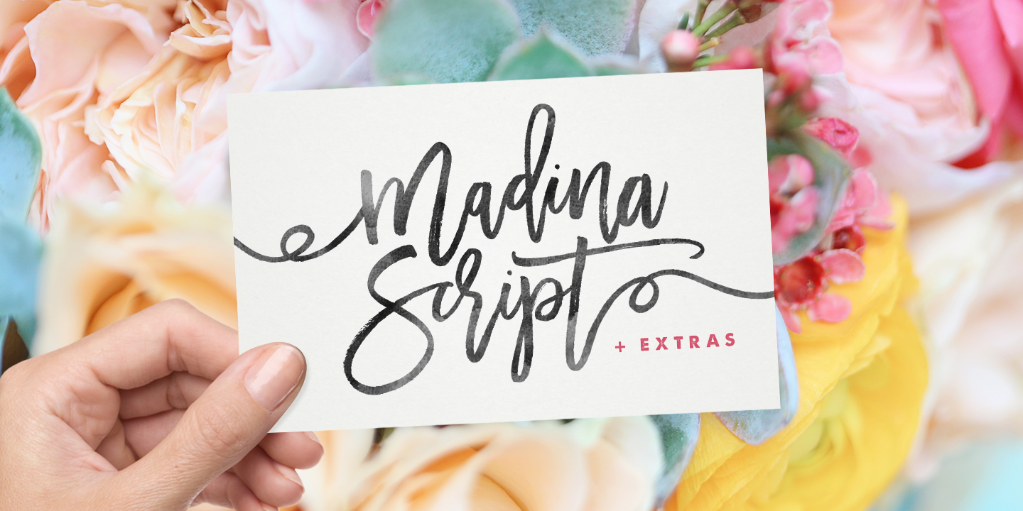 Madina Script Font | Fontspring