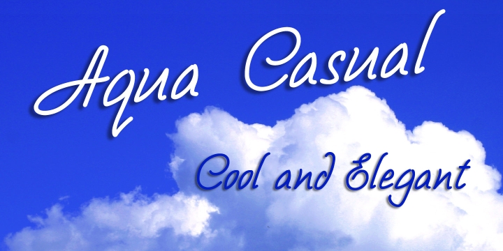 Aqua Casual font family