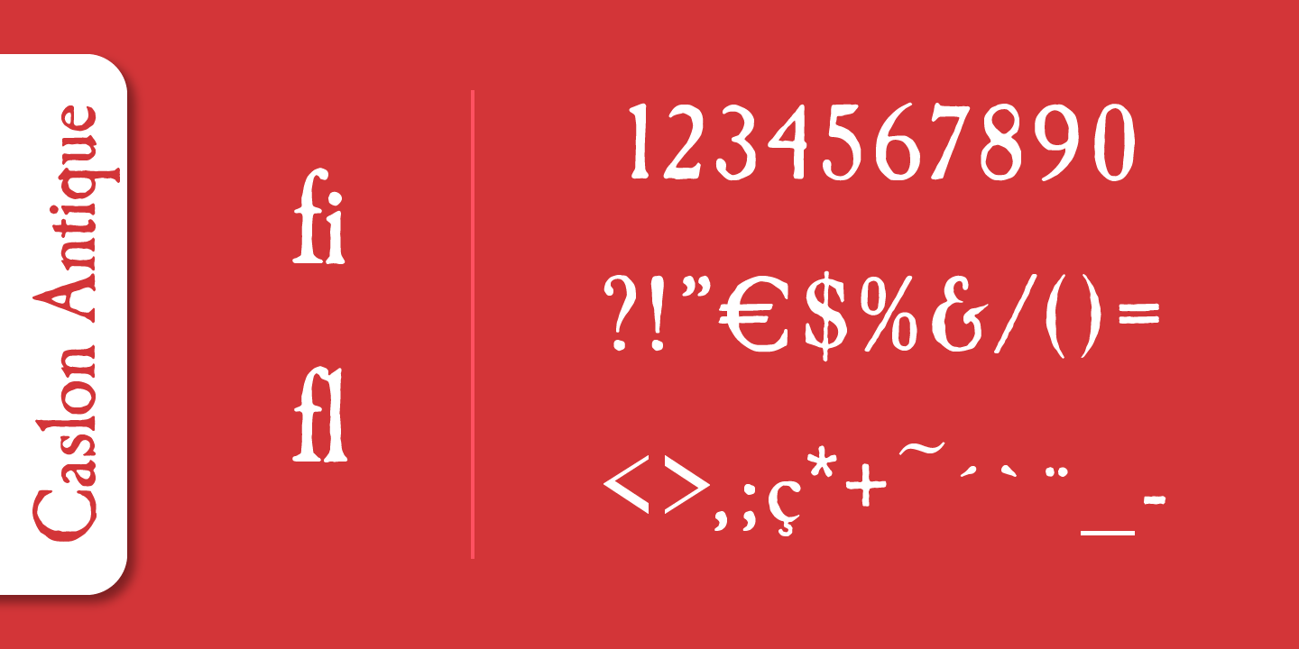 antique caslon font antique caslon font