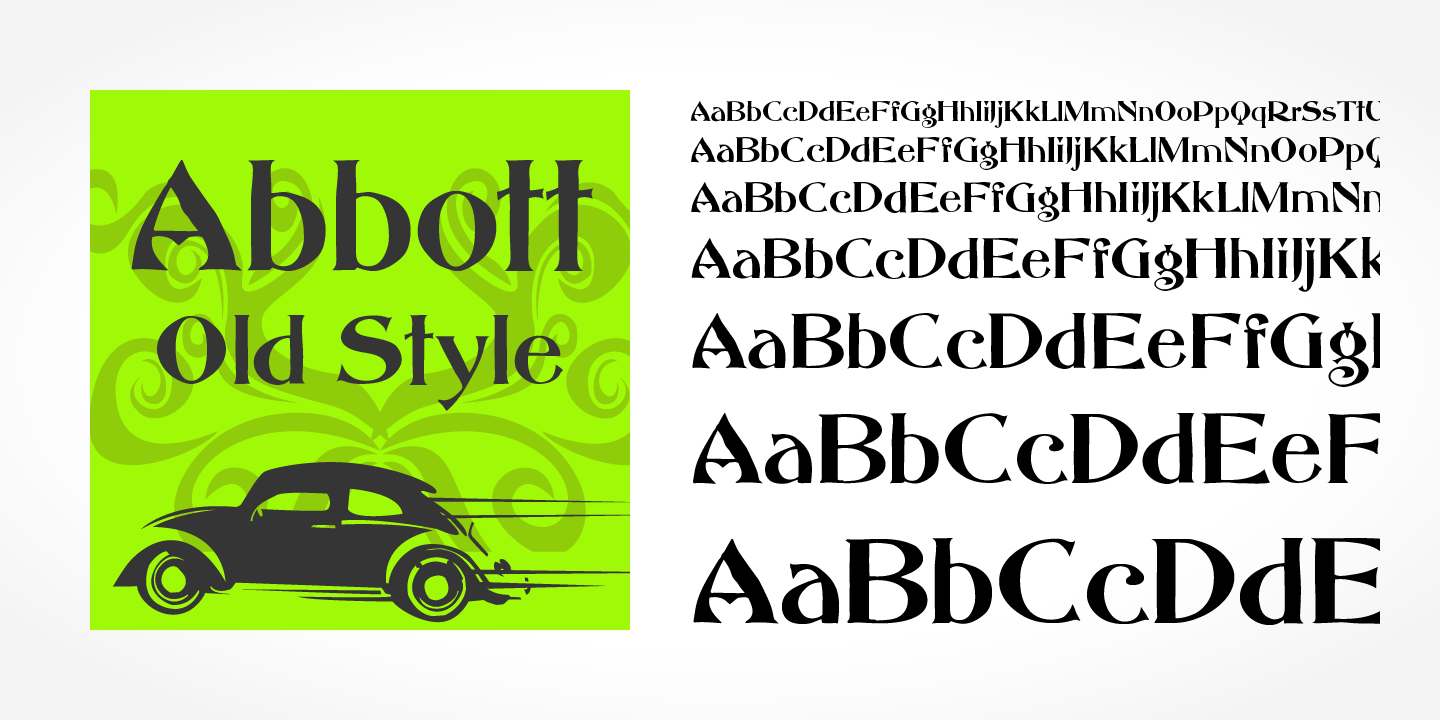 Abbott Old Style font family - 4