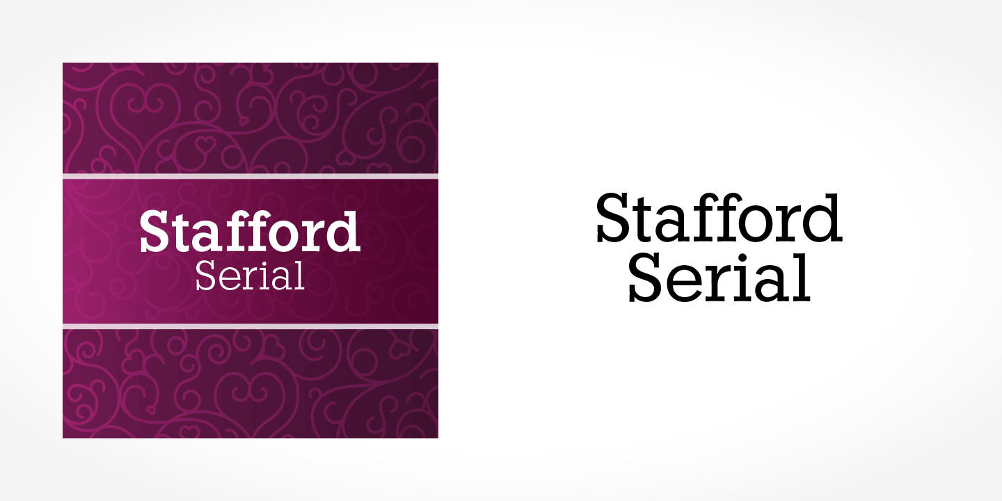 Stafford Serial font family