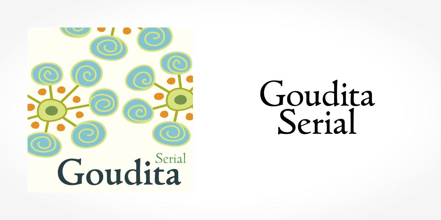 Goudita Serial font family