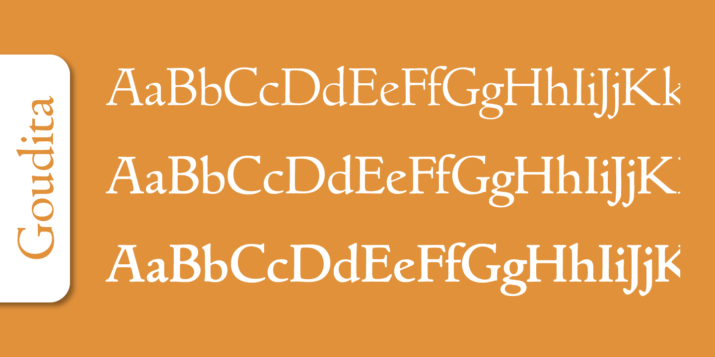 Goudita Serial font family - 2