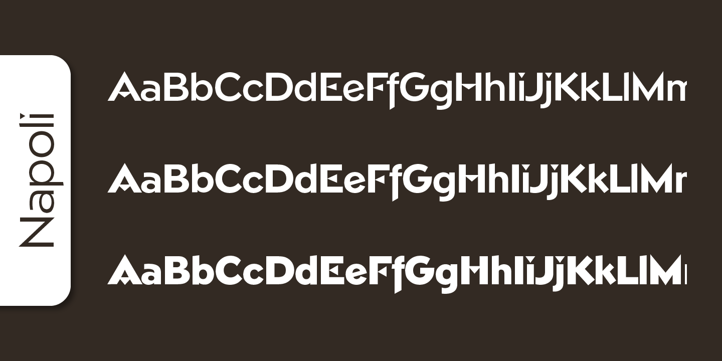 Napoli Serial font family - 3