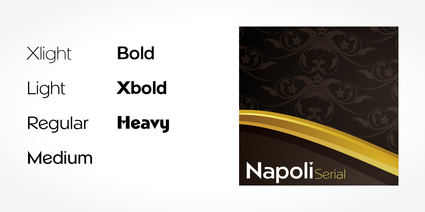 Napoli Serial font family - 1