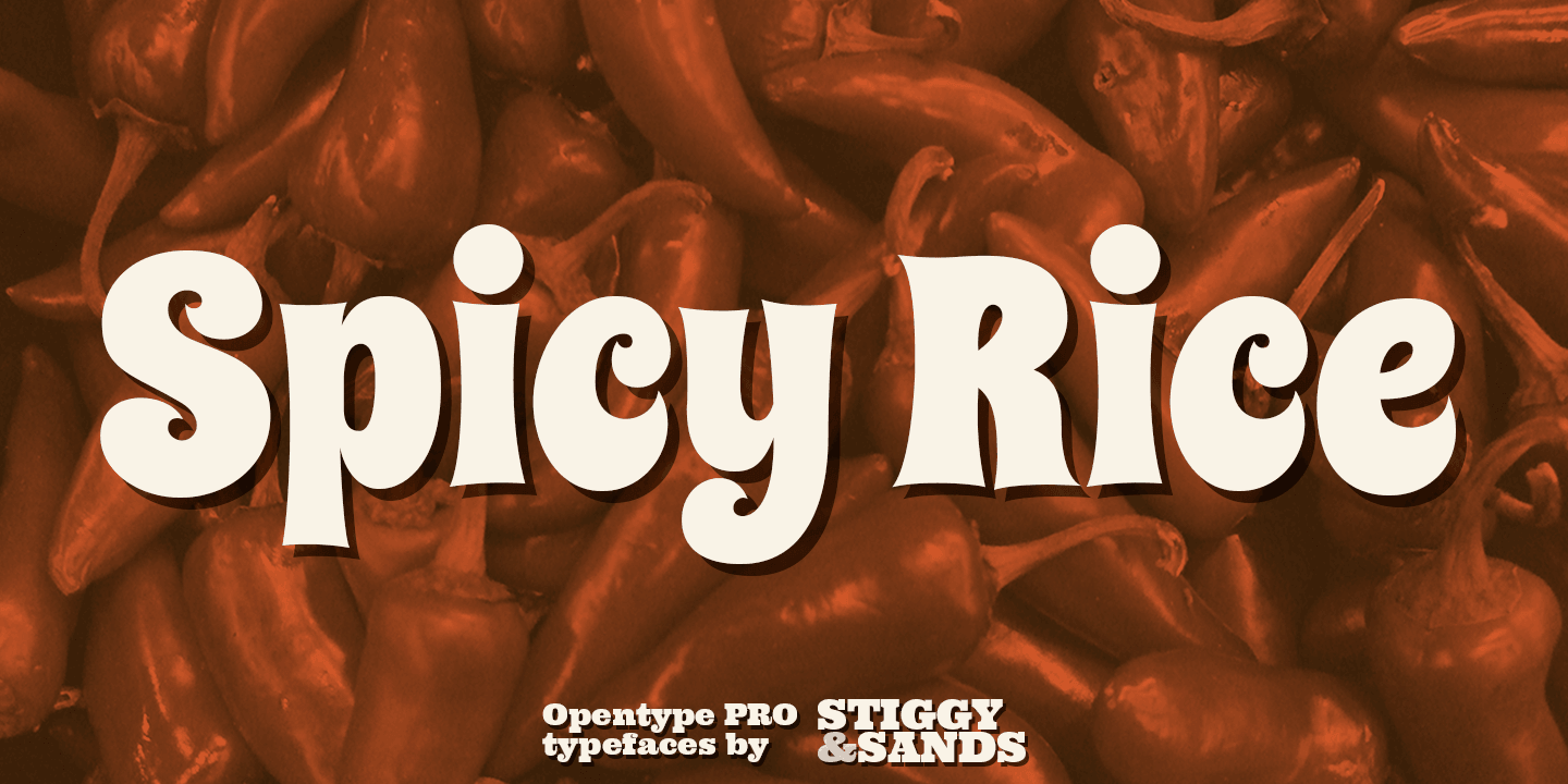 Spicy Rice Pro font family