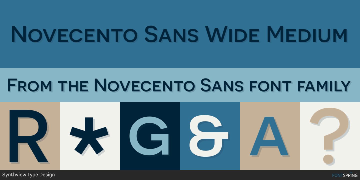 Novecento Sans Wide Font Fontspring