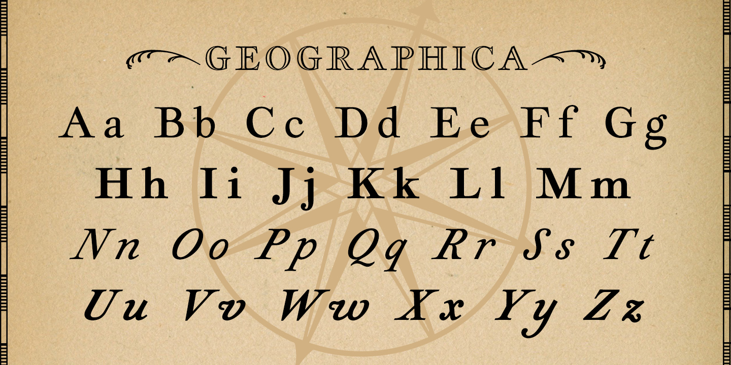 Map font