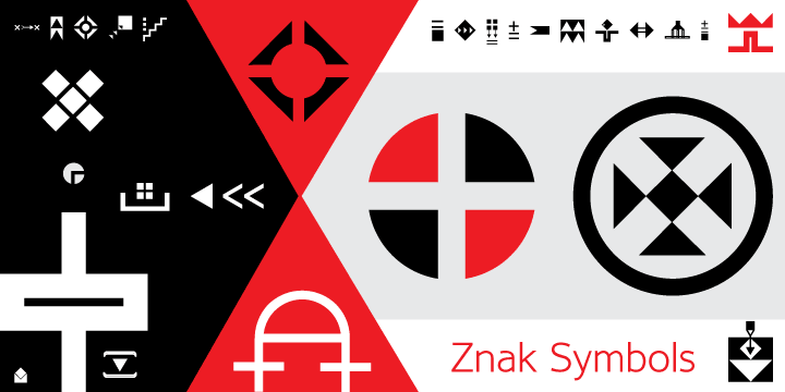 Znak Symbols 1 font family