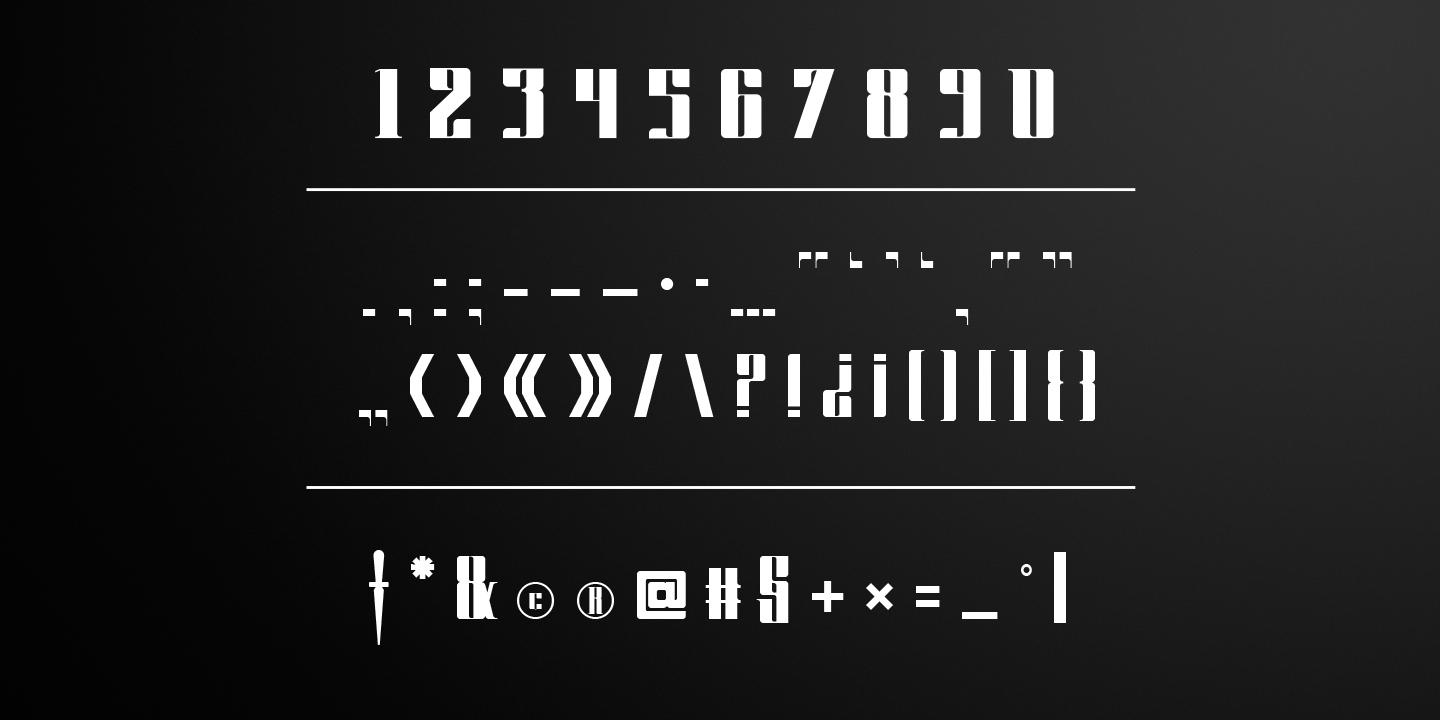 CyberGothic font family - 3
