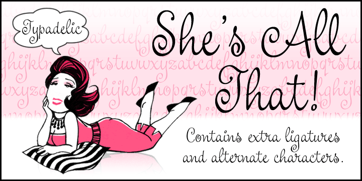 Shes All That font family