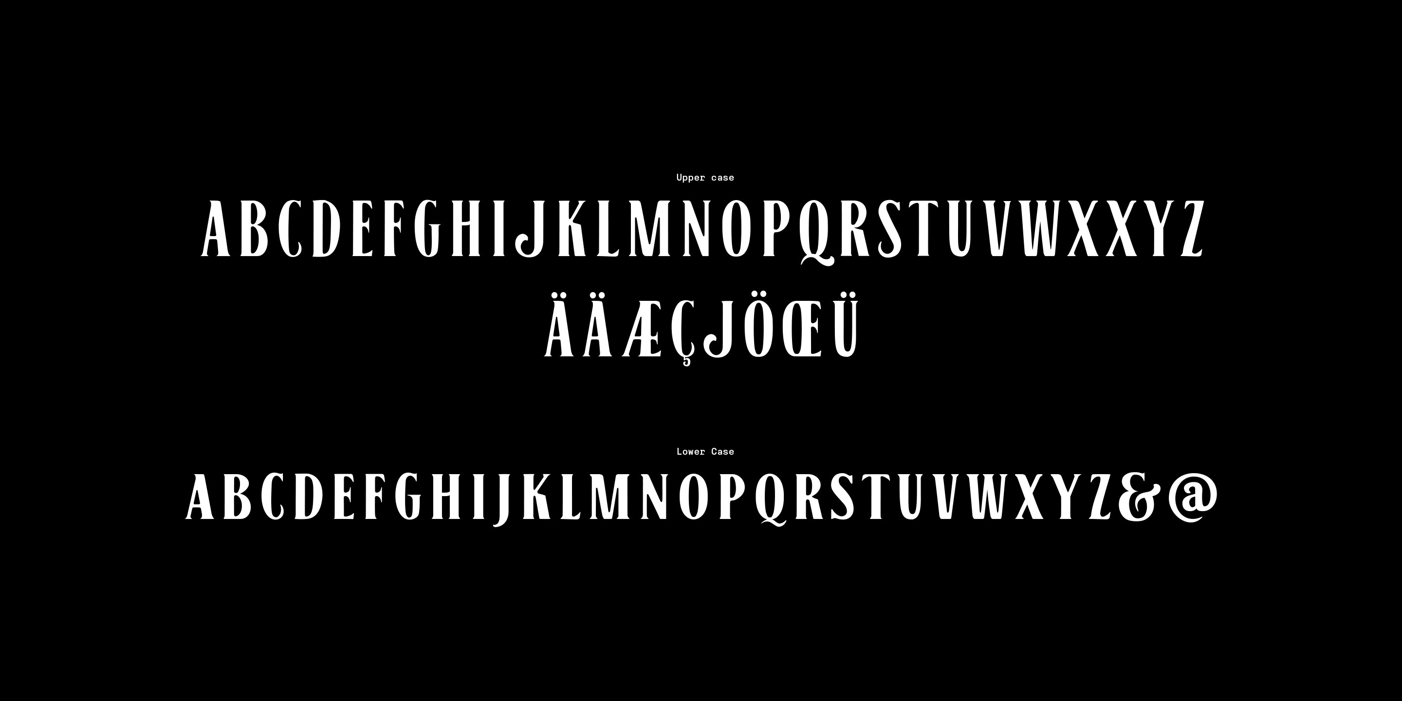 Black No. 7 font family - 2