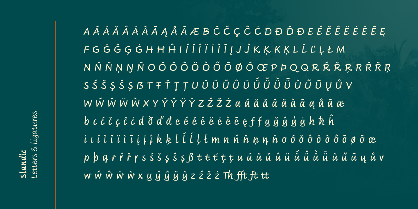 Slandic Font Fontspring