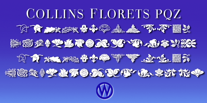 Collins Florets font family - 2