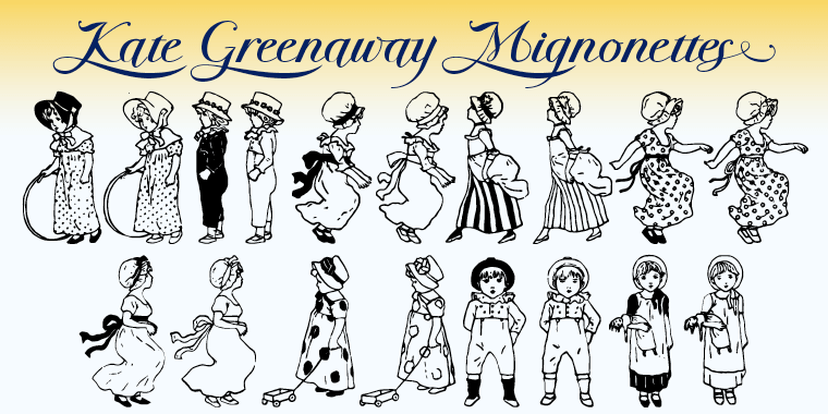 Greenaway Mignonettes font family - 2