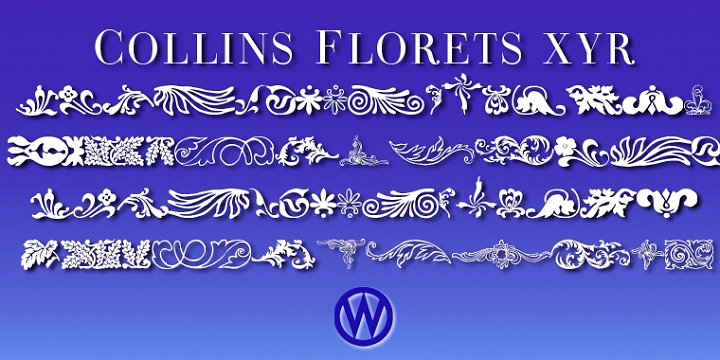 Collins Florets font family - 3