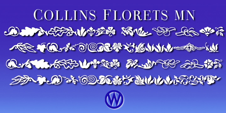 Collins Florets font family