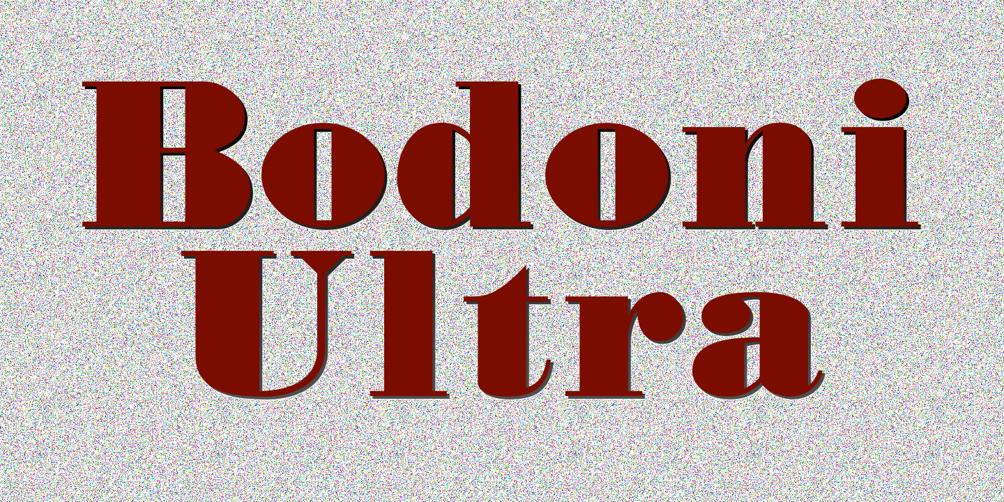 Bodoni Ultra Font | Fontspring