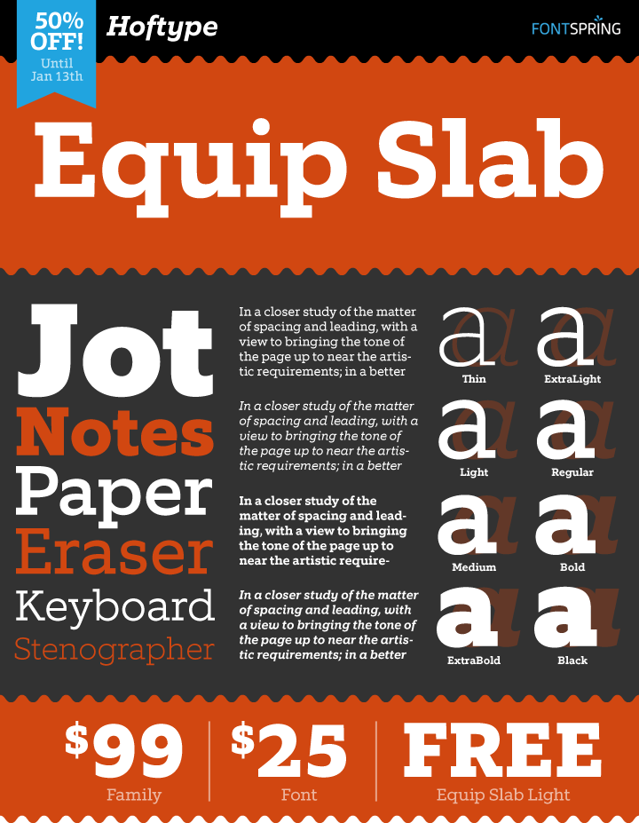 Equip Slab Font Family