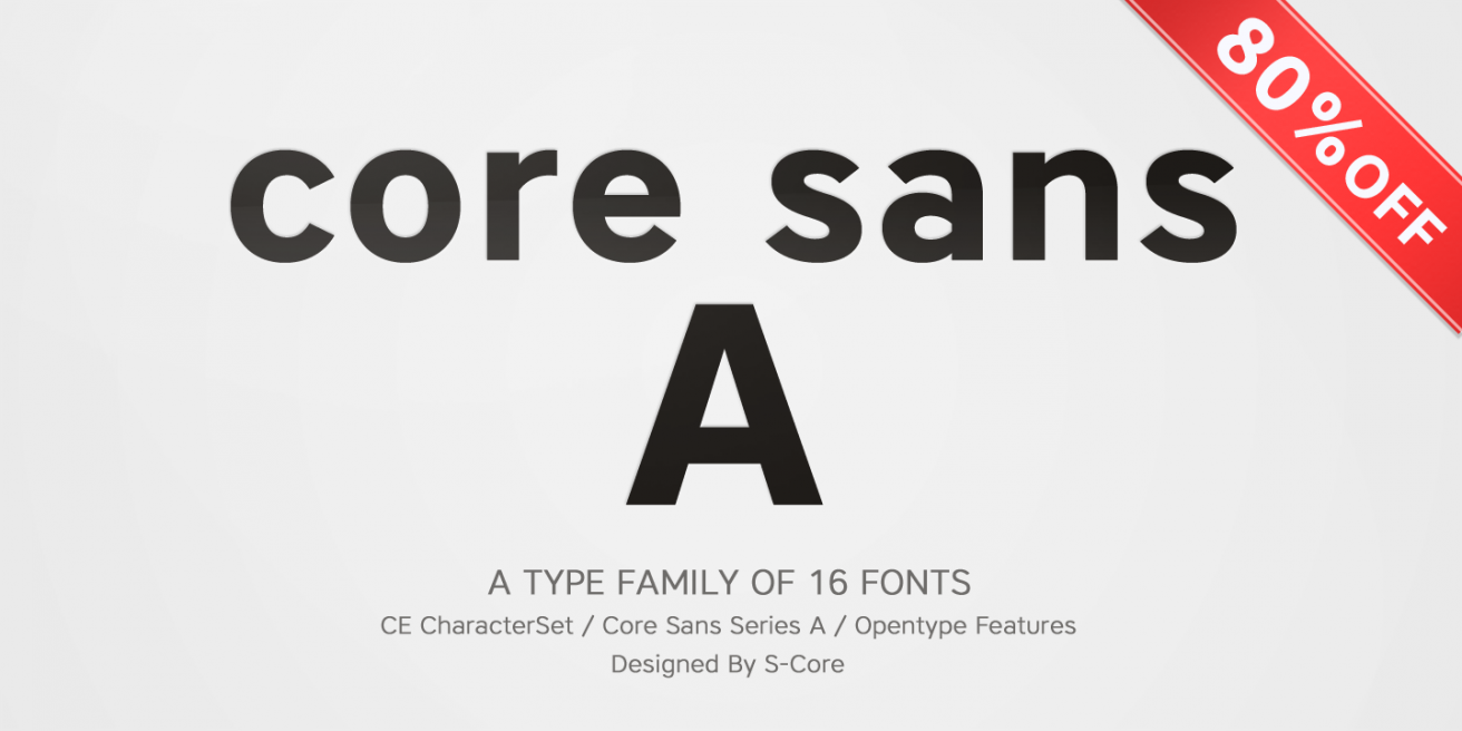 Core Sans A Poster