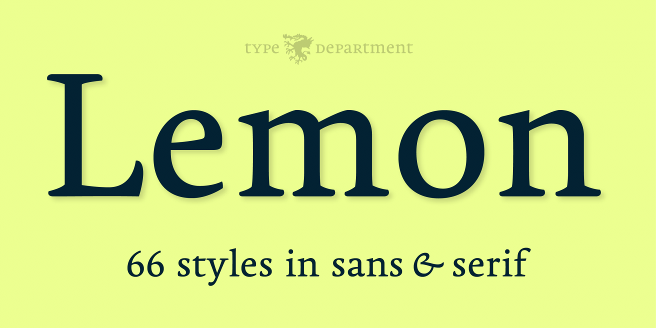 Lemon Serif Poster