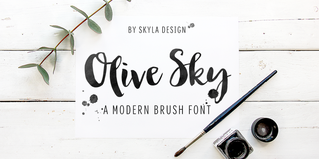 Olive Sky Poster