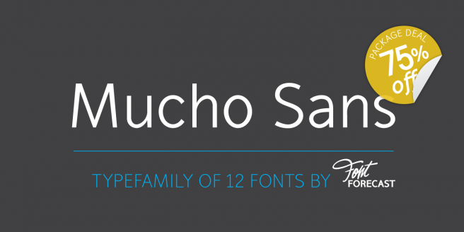 Mucho Sans Poster