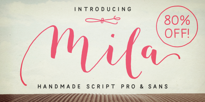 Mila Script Pro Poster