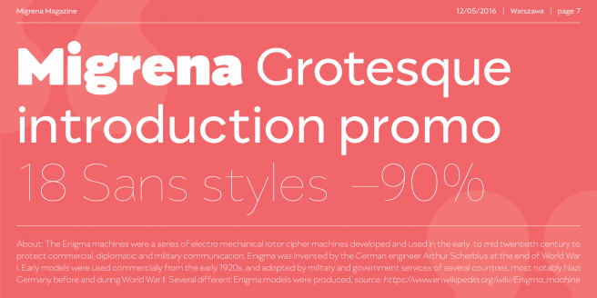 Migrena Grotesque Poster