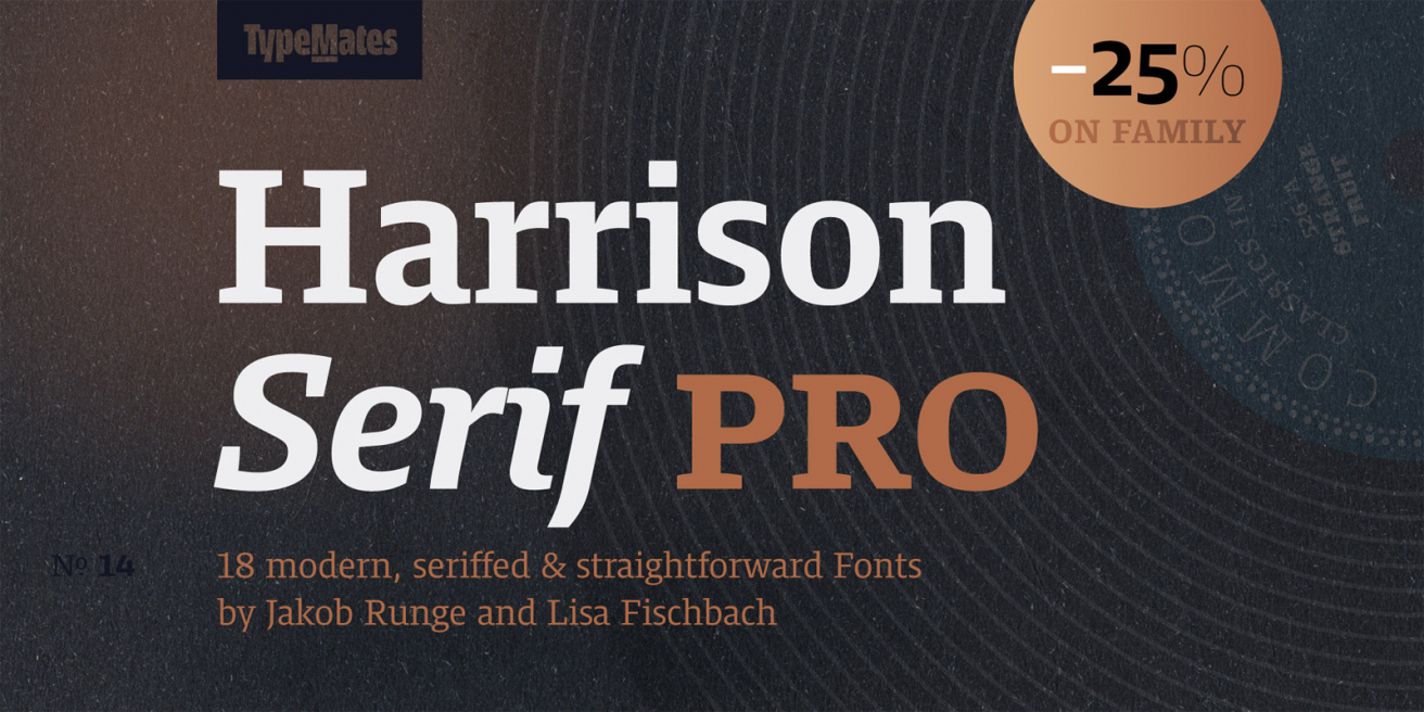 Harrison Serif Pro Poster