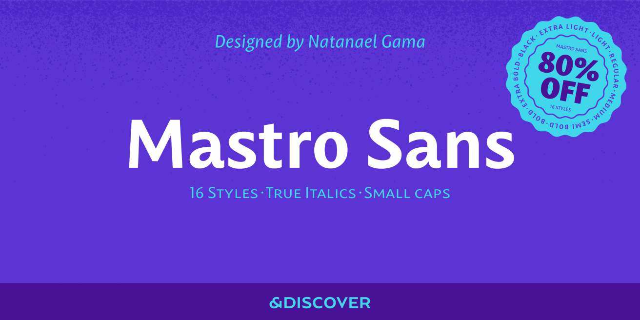 Mastro™ Sans Poster
