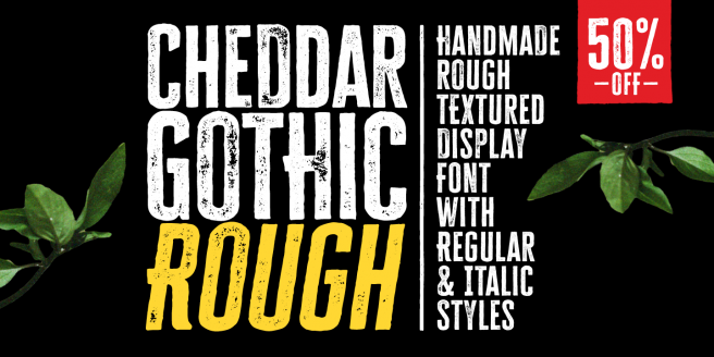 Cheddar Gothic Rough Poster