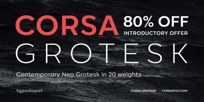 Corsa Grotesk Poster