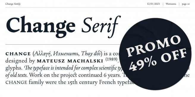 Change Serif Poster