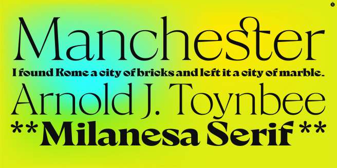 Milanesa Serif Poster2