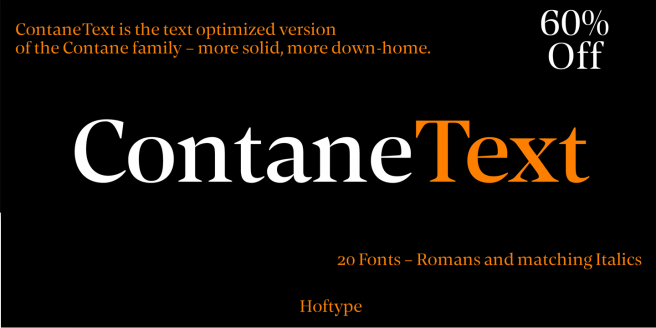 Contane Text Poster