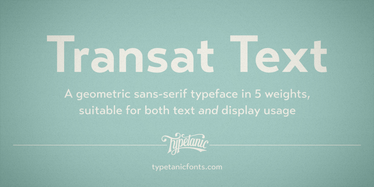 Transat Text Poster