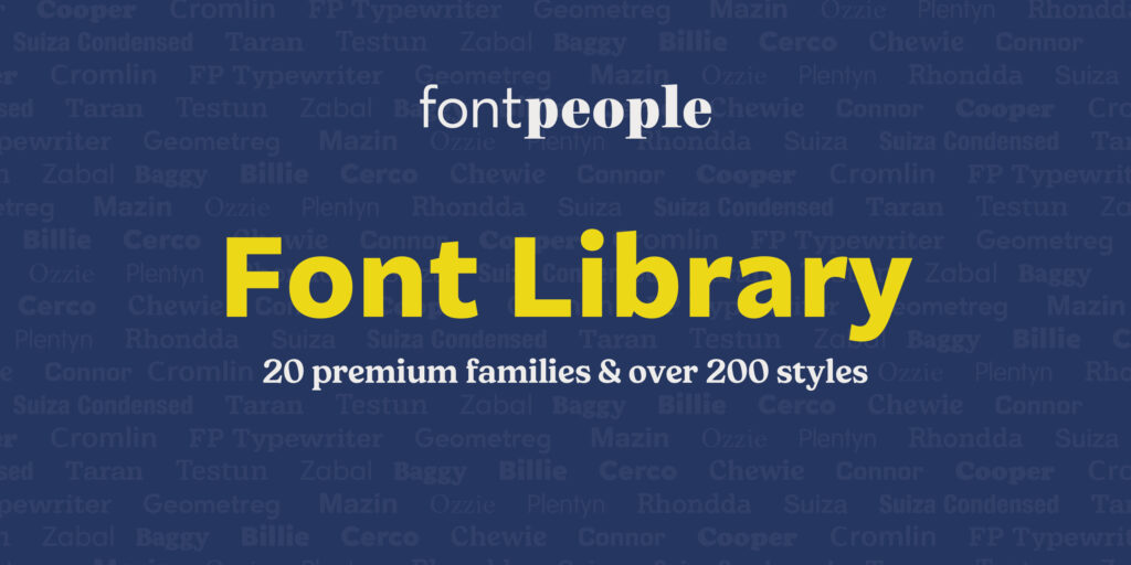 FontPeople Poster