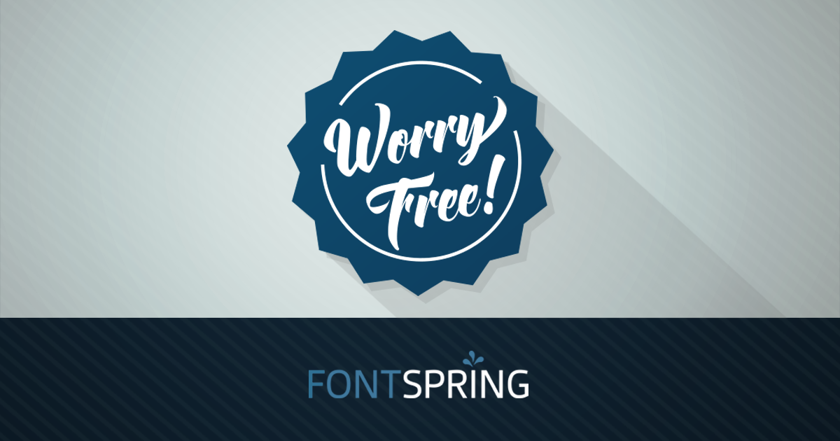 Worry-Free Font Licenses